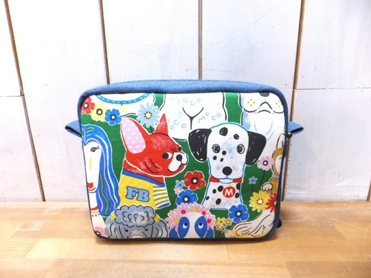 スクエアボストンポーチ - granny/ handmade orderbag